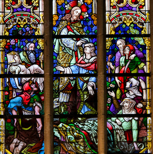 Fotografija Stained Glass - Christ the Healer