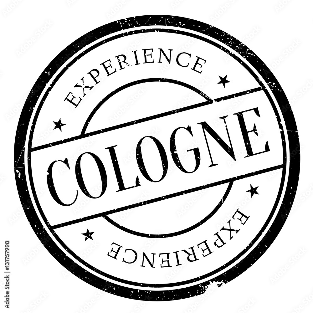 Cologne stamp rubber grunge