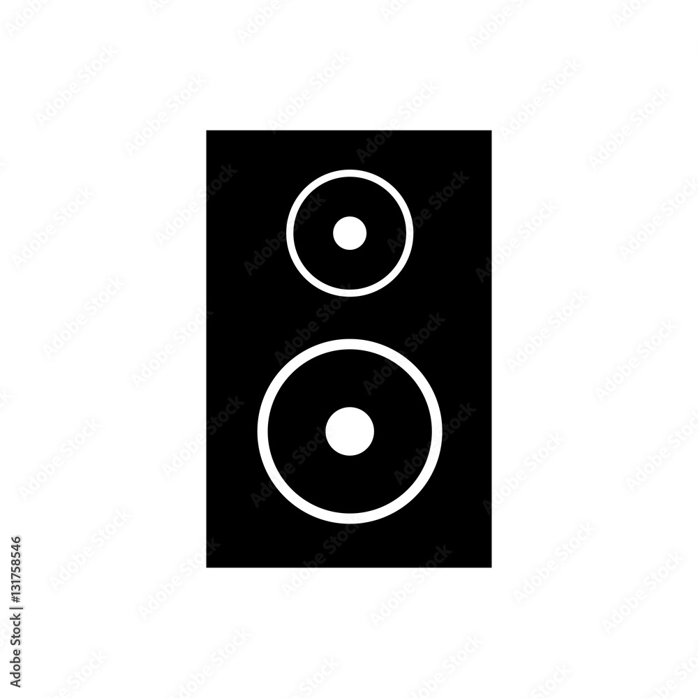 Music speaker isolated icon vector illustration graphic design Music speaker isolated icon vector illustration graphic design