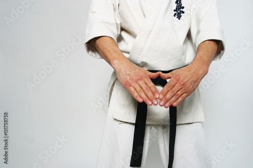 Karate Pose on White © bartsadowski