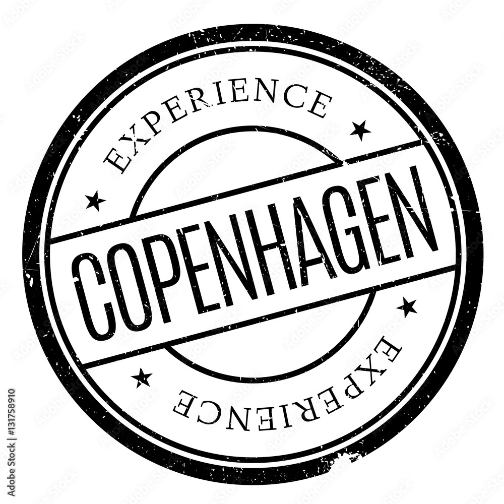 Copenhagen stamp rubber grunge