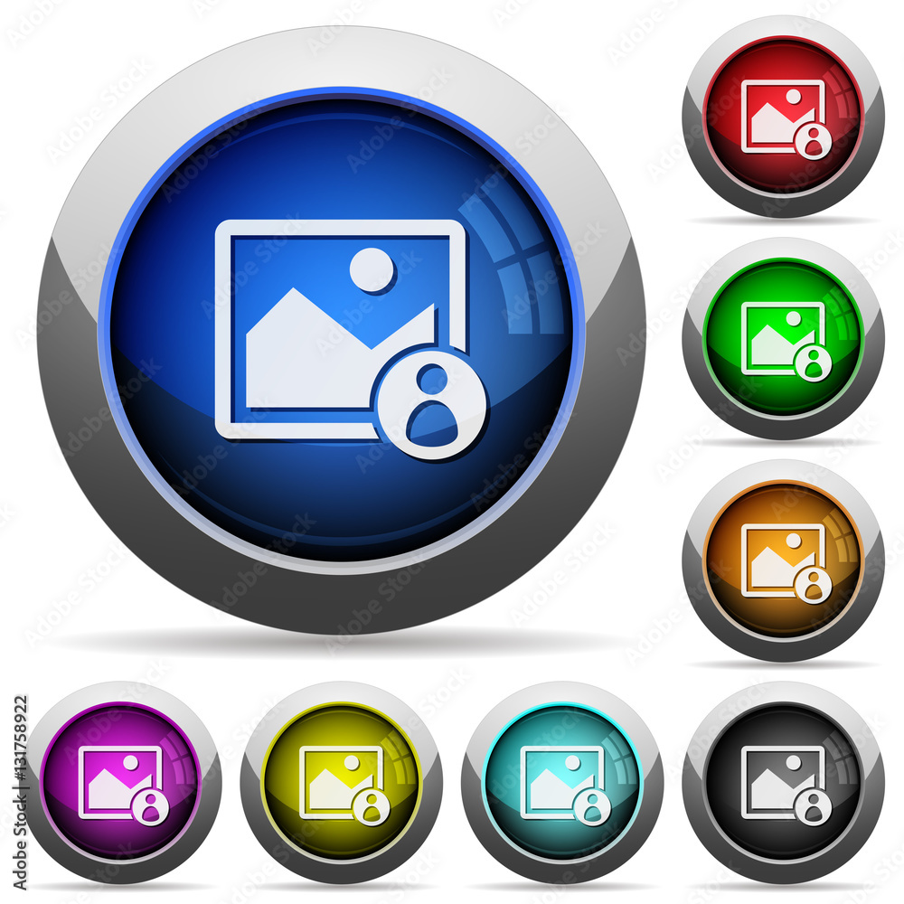 Image owner round glossy buttons Image owner round glossy buttons
