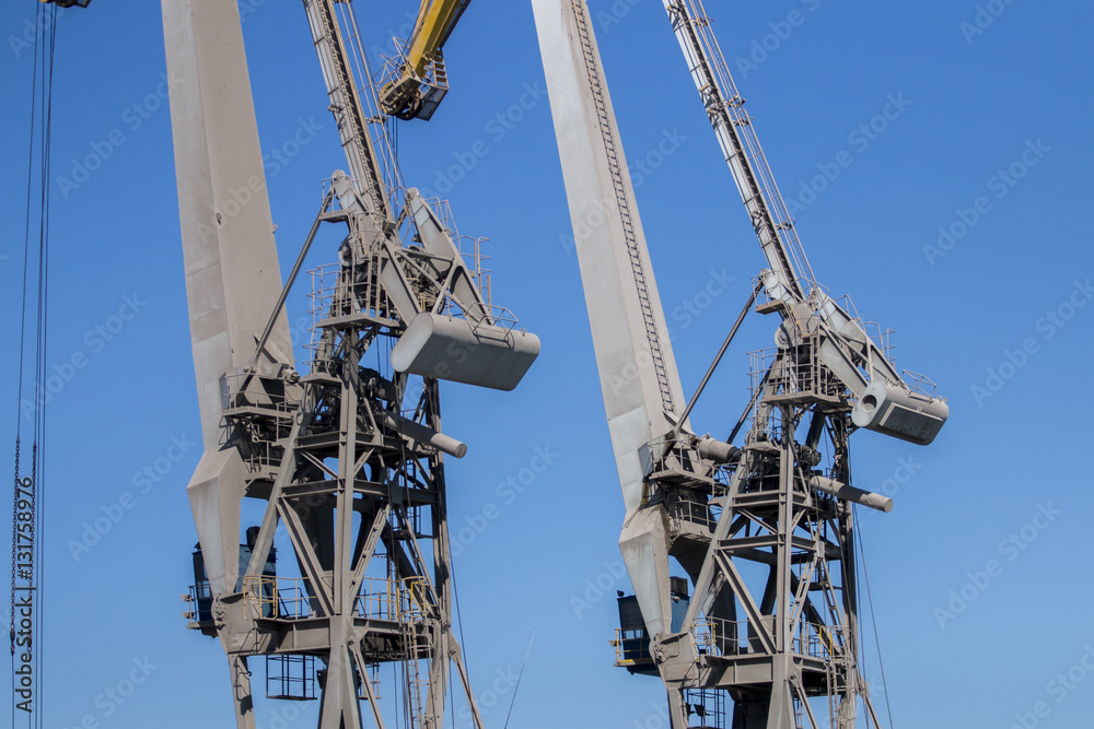 Crane in the docks Crane in the docks