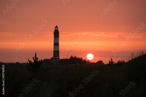 sunset with lighthouse