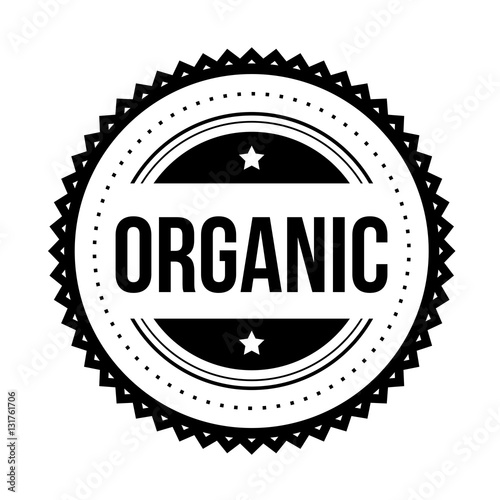 Organic vintage stamp vector