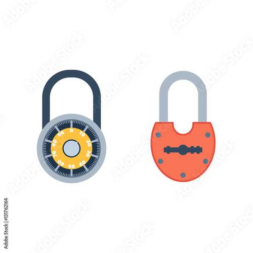 Lock icon vector.