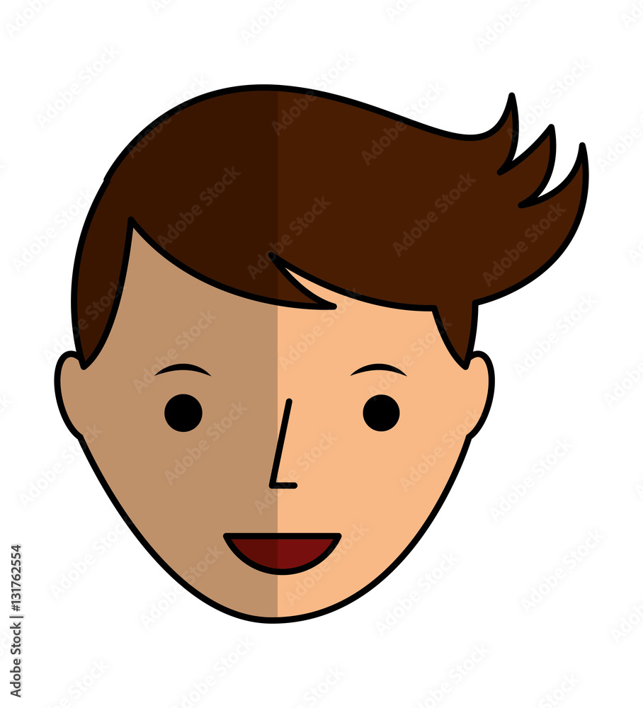 Obraz premium young man avatar character vector illustration design