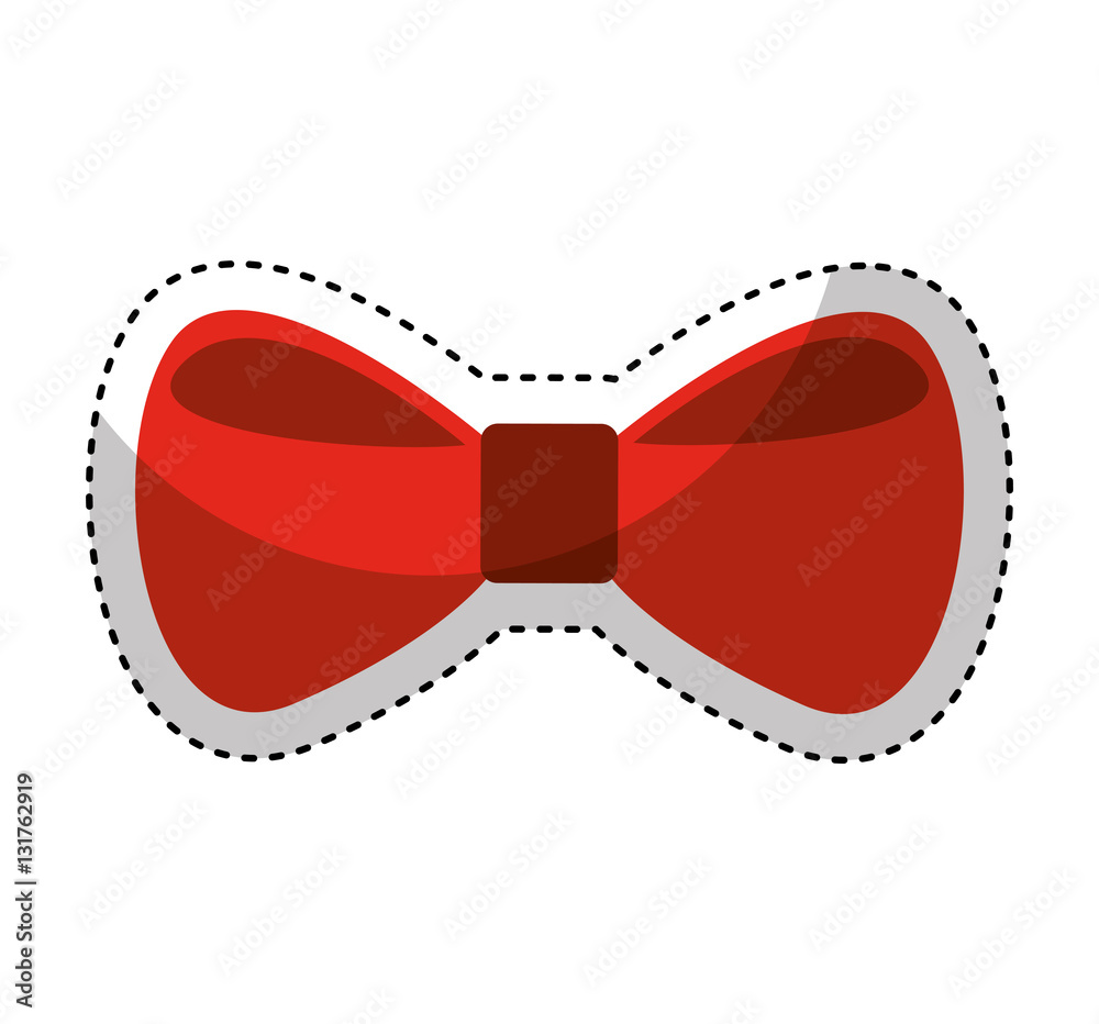 bow tie elegant icon vector illustration design