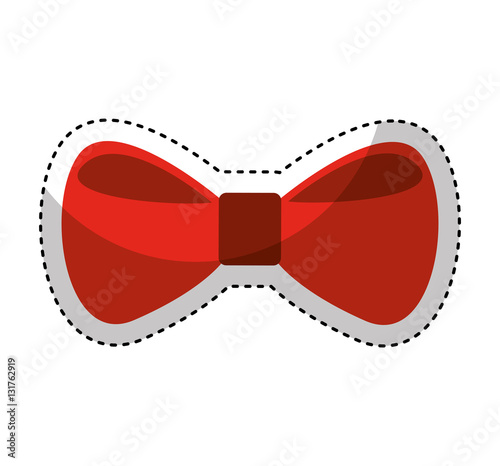 bow tie elegant icon vector illustration design