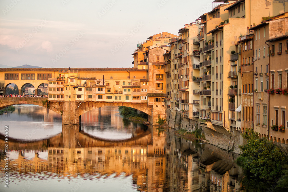 Arno River and Bridges Florence