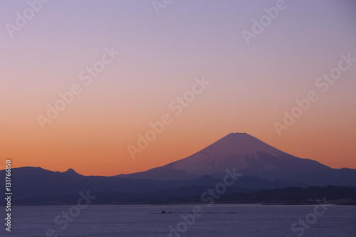 富士山と夕焼け © wassei