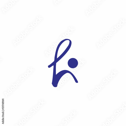 Letter h People Logo
