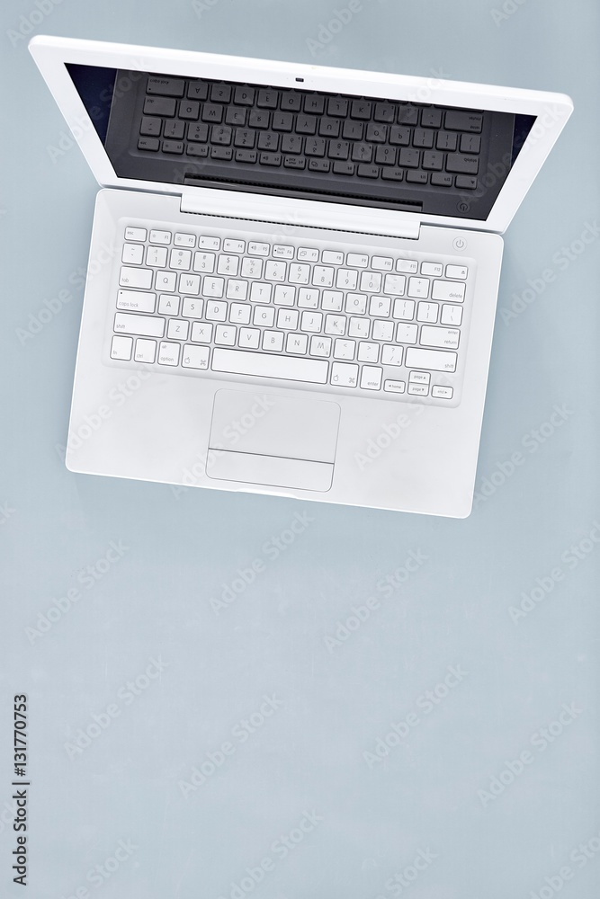 White Laptop Computer White Laptop Computer