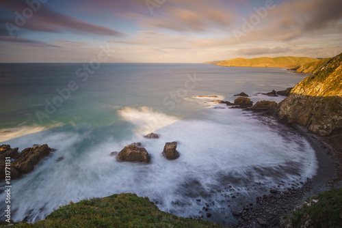 Sunrise From Lookout Point at Nugget Point Lighthouse, Caitlins,