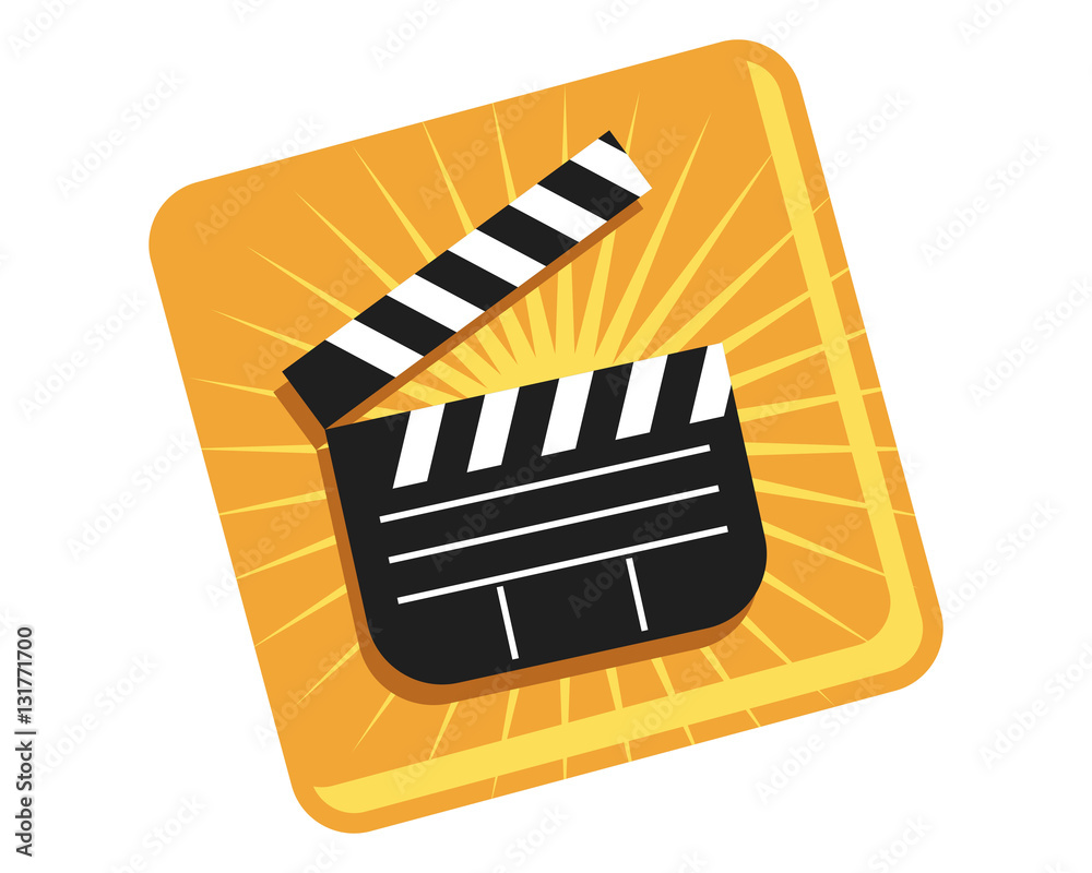 movie maker icon Stock Vector | Adobe Stock