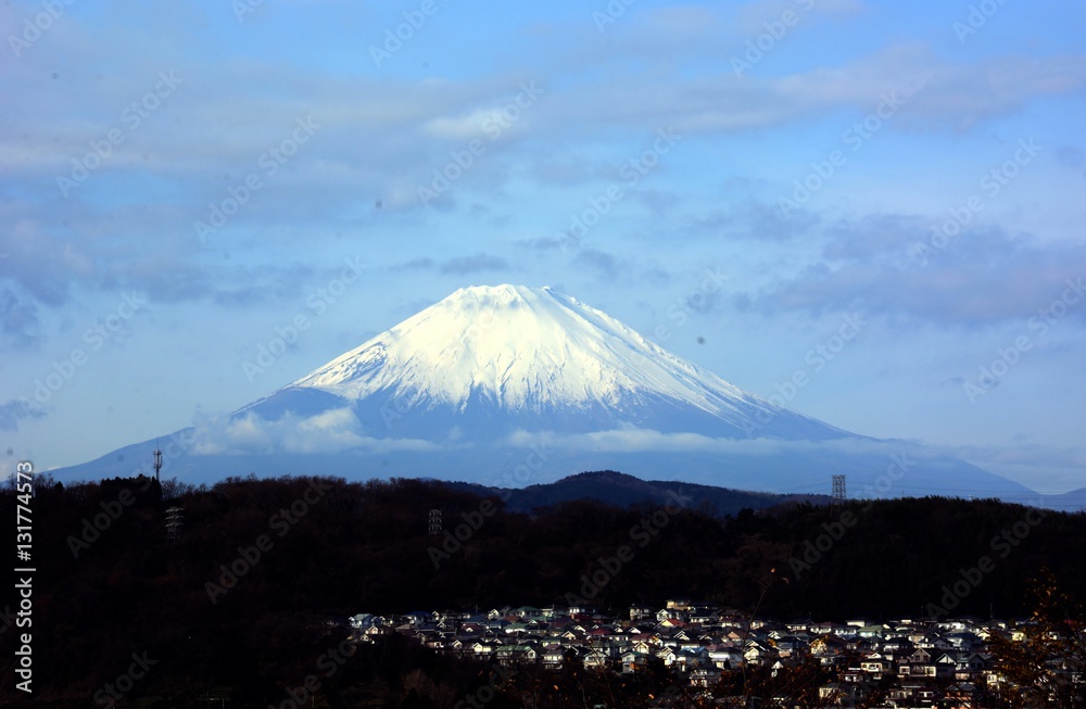 セかい遺産　富士山
撮影地/神奈川県大磯町城山公園