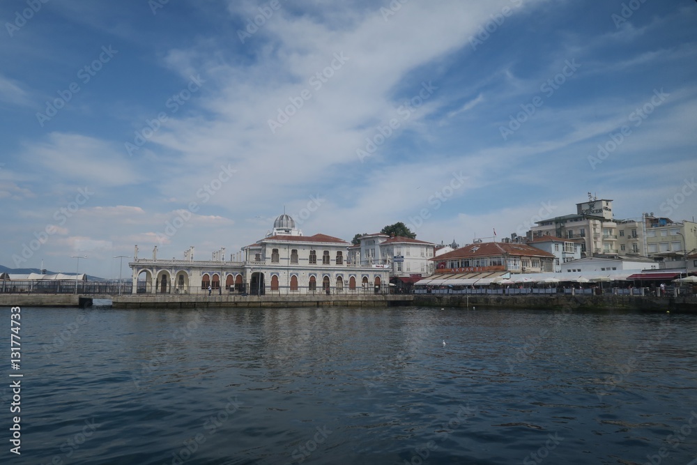 Port at Prince Island Buyukada in the Marmara Sea, near Istanbul, Turkey