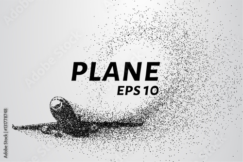 Tableau sur toile The plane of the particles