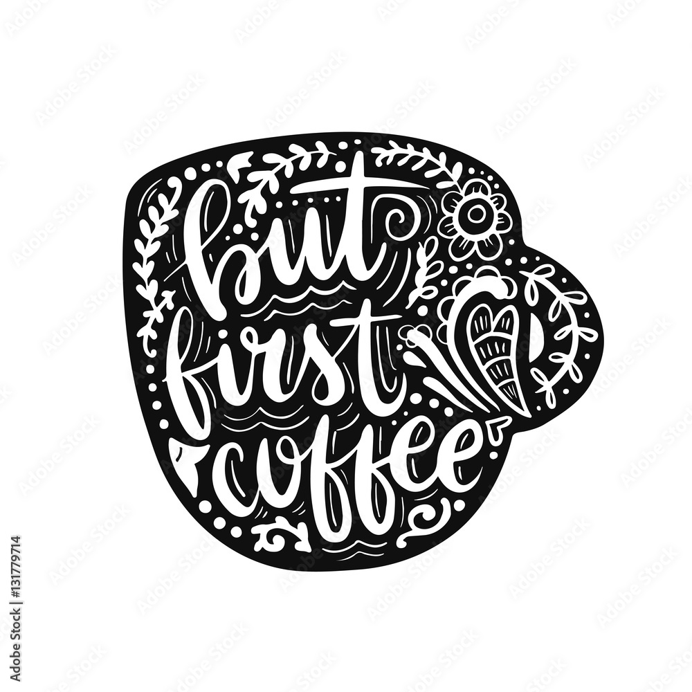 Hand drawn lettering on white background Hand drawn lettering on white background