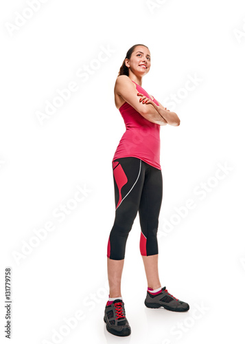 Fitness sporty aerobic woman