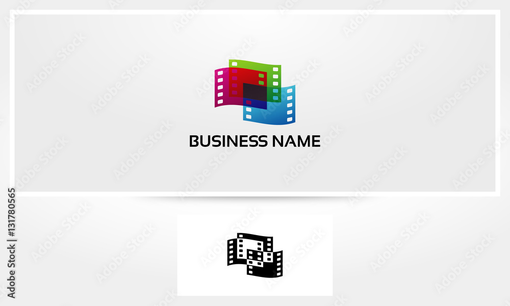 Obraz premium Filmstrip Movie Logo
