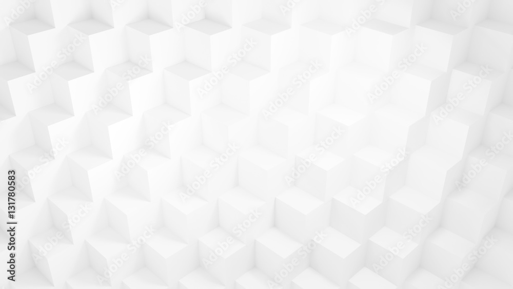 3d rendering gradient color cube wall. 3d rendering gradient color cube wall.