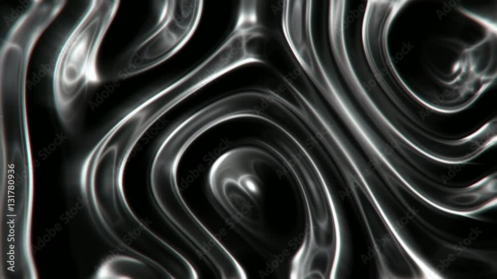 Black oil fluid abstract motion background seamless loop
