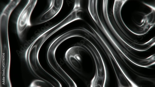 Black oil fluid abstract motion background seamless loop
