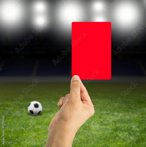 red card in the spotlight