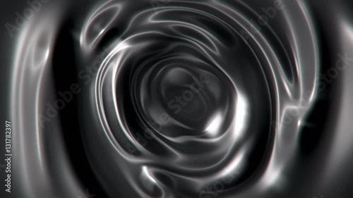 Swirling liquid metal abstract motion background seamless loop