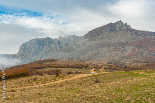 View on mountain pasture Demerdzhi, Crimean peninsula