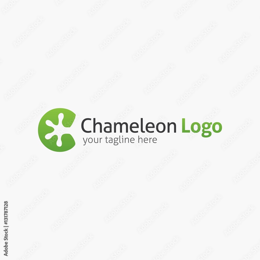 Chameleon logo design template. Vector illustration Chameleon logo design template. Vector illustration