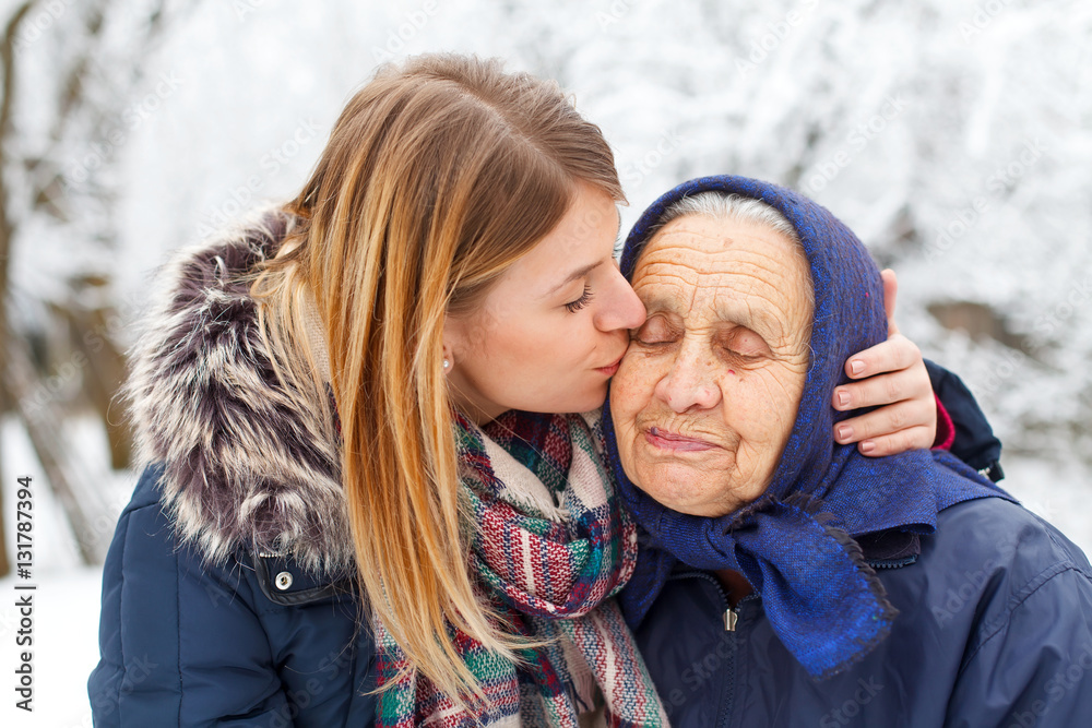 Obraz premium Lovely day with Grandma