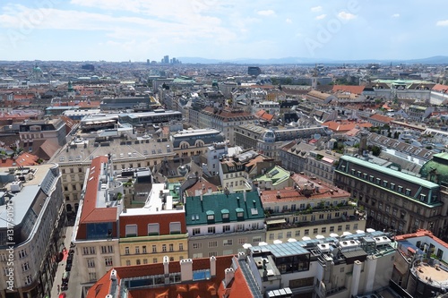 Skyline of the First District in Austrias Capital Vienna