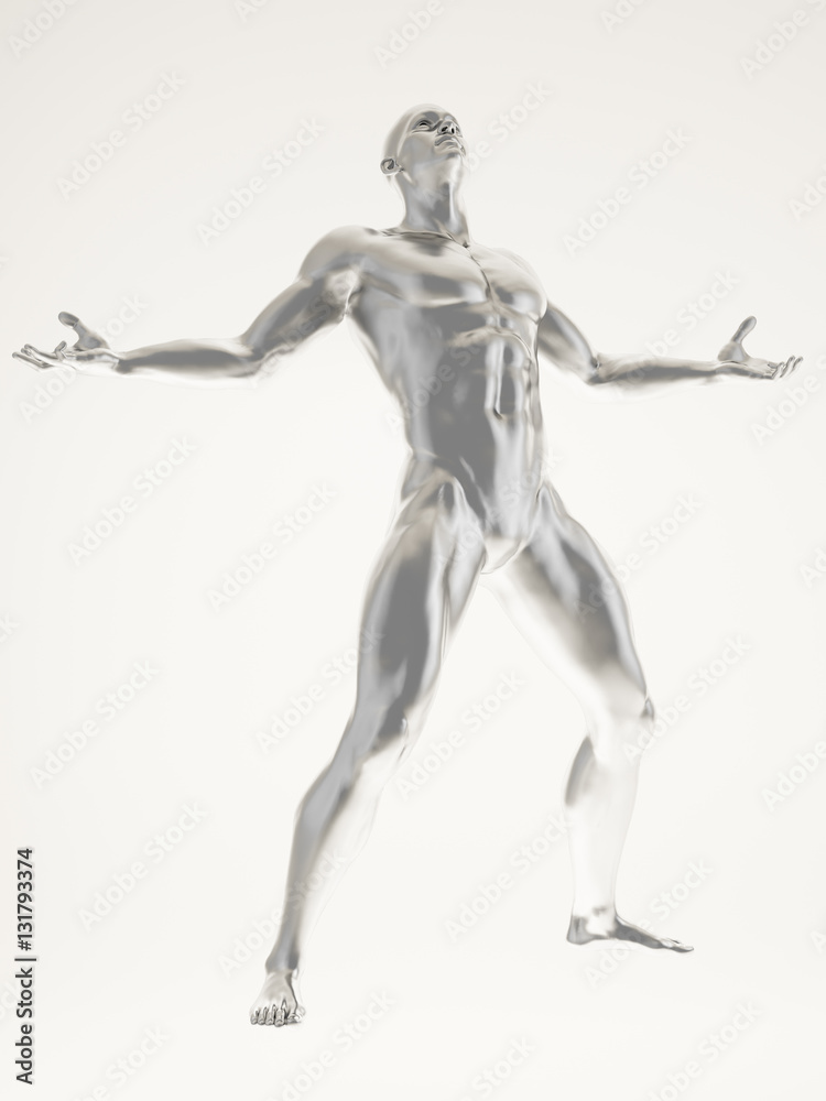 Silver man body Silver man body