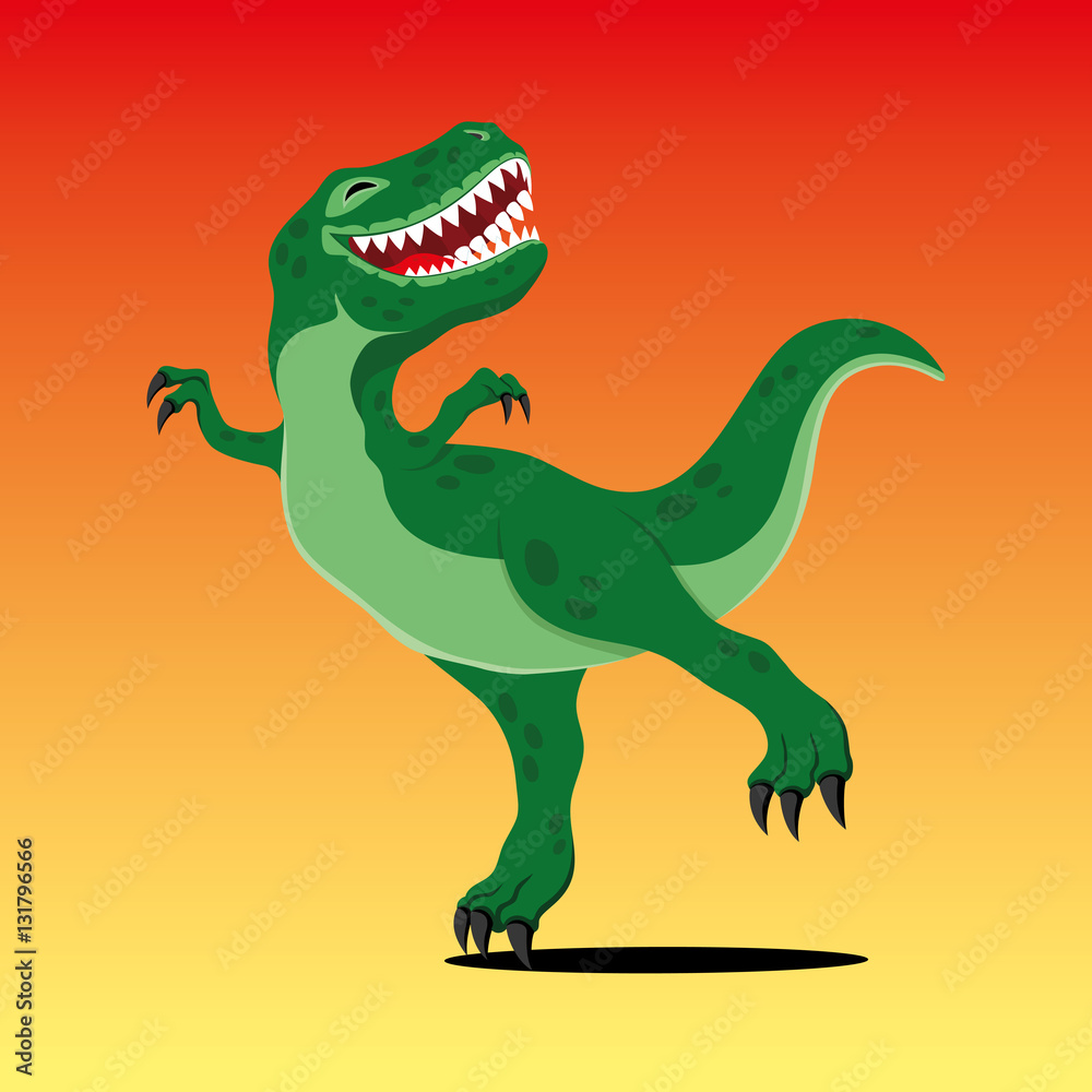 Fototapeta premium Cute dinosaur.