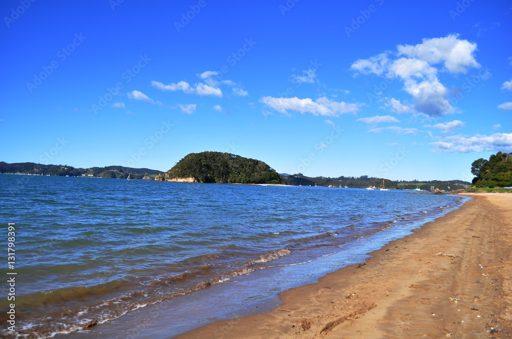 Beach in Paihia, New Zealand