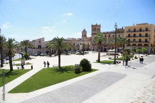 Piazza regina Margherita a Ispica in Sicilia