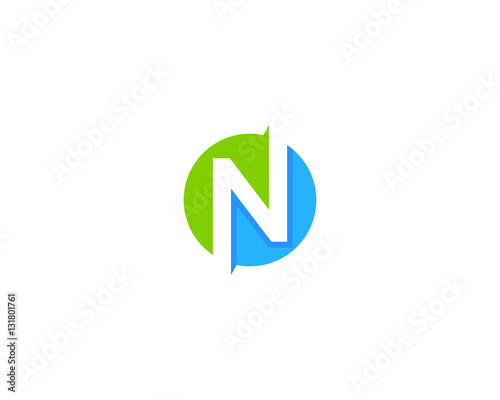 Initial Letter N Circle Logo Design Element Free Download Initial Letter N Circle Logo Design Element - GFXLoad