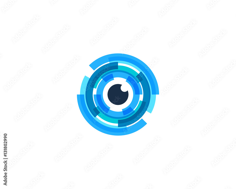 Initial Letter O Diagital Eye Logo Design Element Initial Letter O Diagital Eye Logo Design Element