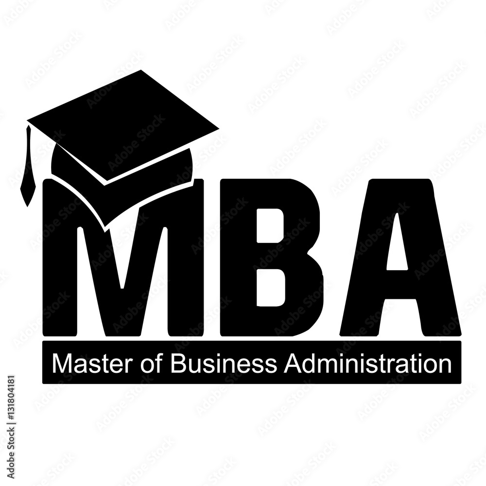 MBA Master Of Business Administration Stock Vector Adobe Stock