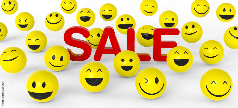 Fototapeta premium Vorfreude auf den Sale