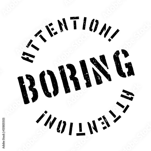 Boring rubber stamp