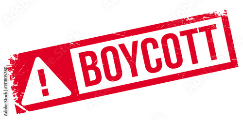 Boycott rubber stamp photo