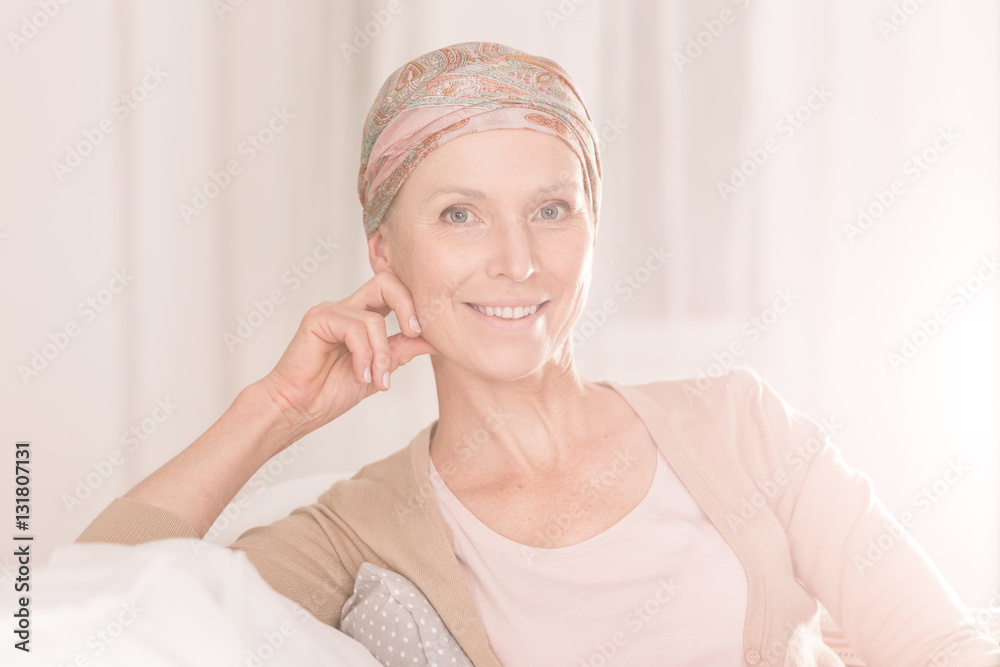 Young woman suffering from cancer Young woman suffering from cancer