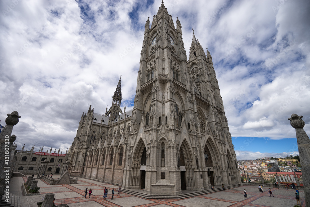 basilica de voto nacional Quito a neo-gothic style architecture basilica de voto nacional Quito a neo-gothic style architecture