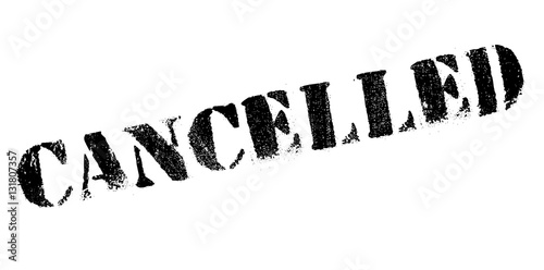 Cancelled rubber stamp