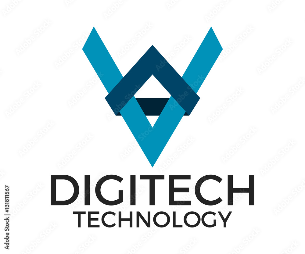 Naklejka premium Technology, Vector Logo, Abstract and Identity Design Eps 10