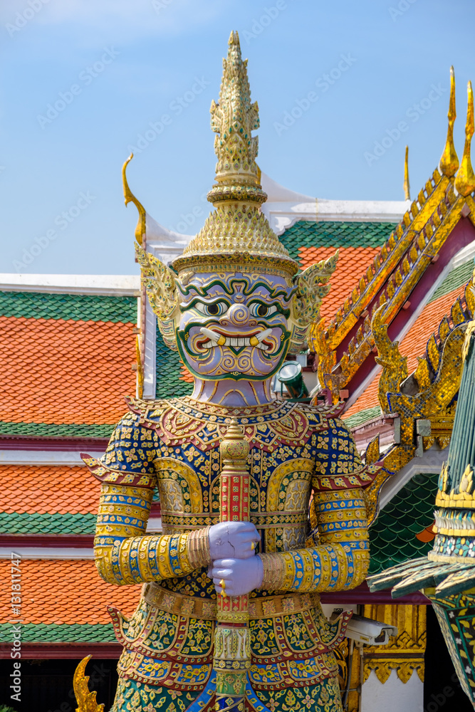 Giant in The Temple of the Emerald Buddha or WAT PHRA KAEW 