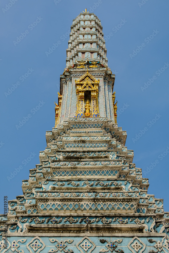 The Temple of the Emerald Buddha or WAT PHRA KAEW from Thailand